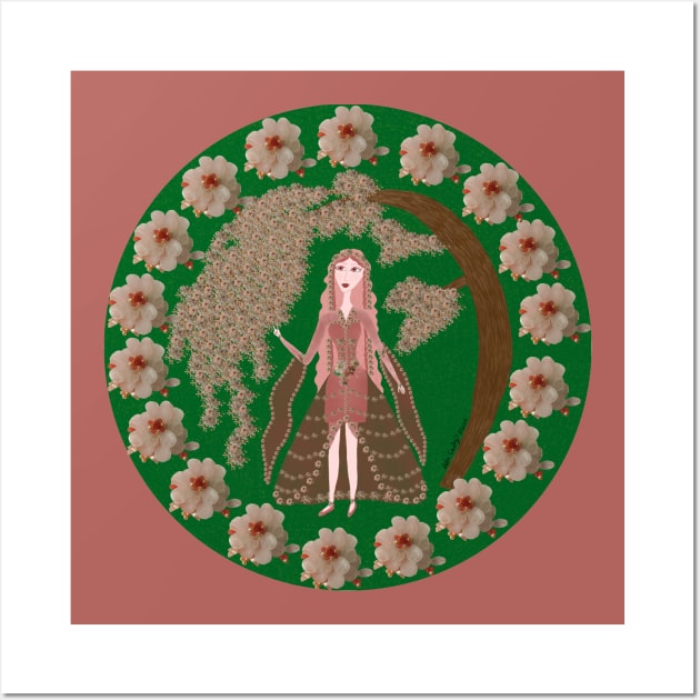 Rose Quartz Faerie Wall Art by DebiCady